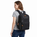 Multi-Pocket Commuter Travel Backpack with Padded Straps and Adjustable Side Pockets