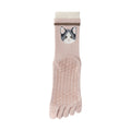 Anna-Kaci 1 Pair Animal Face Toe Socks with Anti-Slip Grip Bottom and Cartoon Embroidery