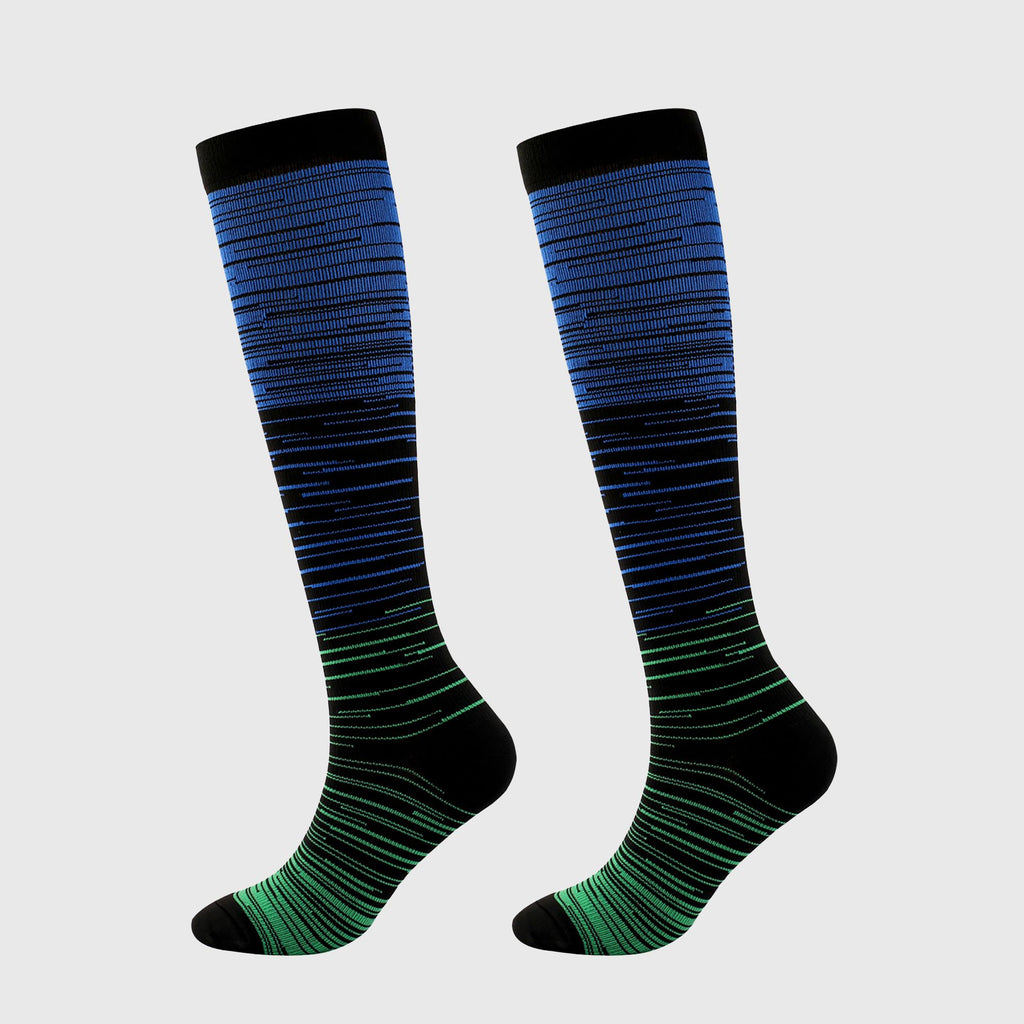 Anna-Kaci Women's 6pk Professional Athletic Compression Socks - Gradient Pressure Knee-High Socks for Fitness, Running & Recovery