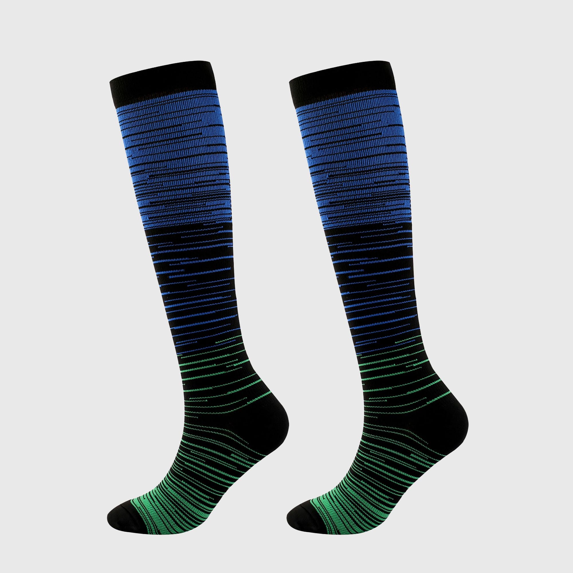 Anna-Kaci Women's 6pk Professional Athletic Compression Socks - Gradient Pressure Knee-High Socks for Fitness, Running & Recovery