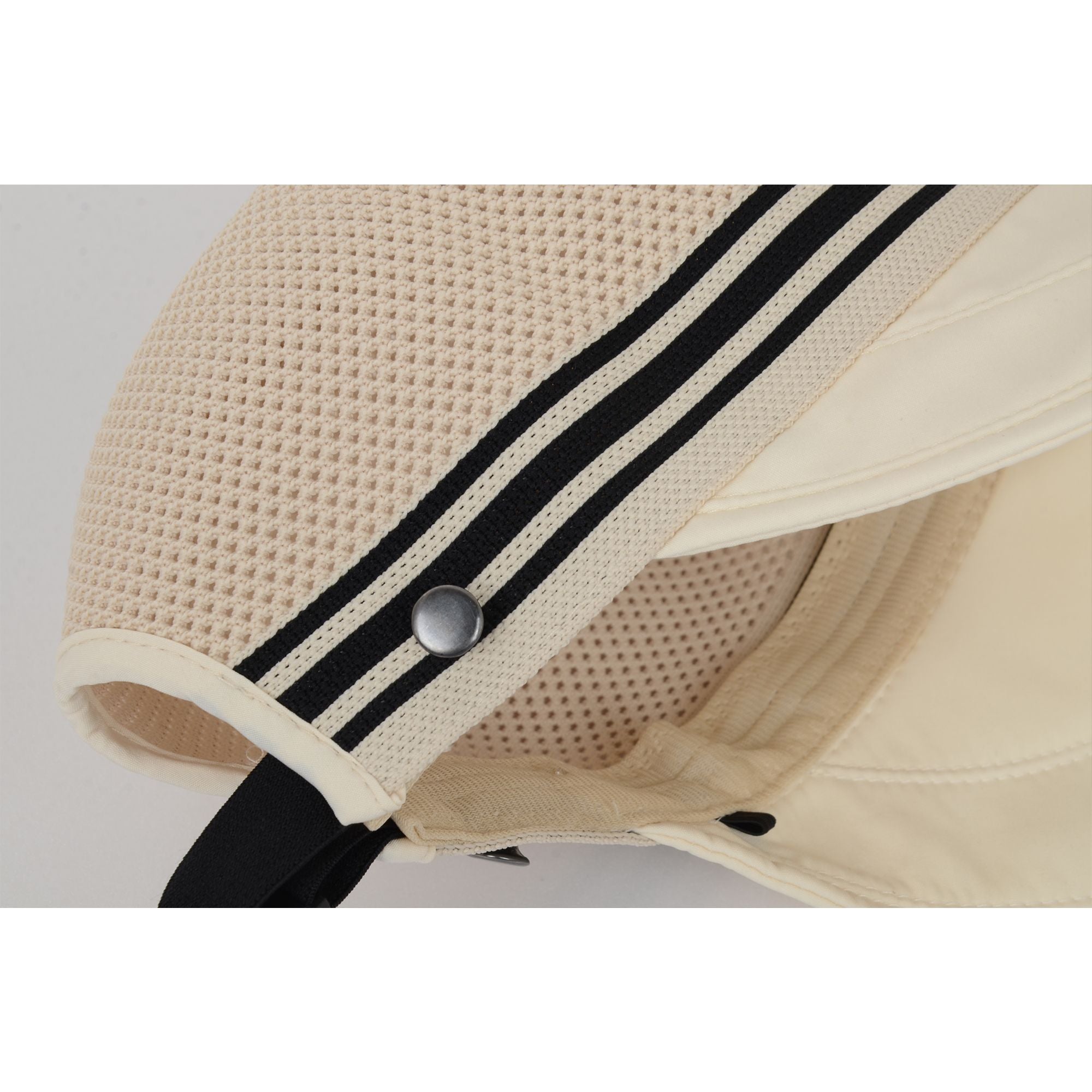 Anna-Kaci Breathable Mesh Sun Visor Cap with Ponytail Slot Adjustable Strap and Wide Brim for Outdoor Hiking and Summer Travel