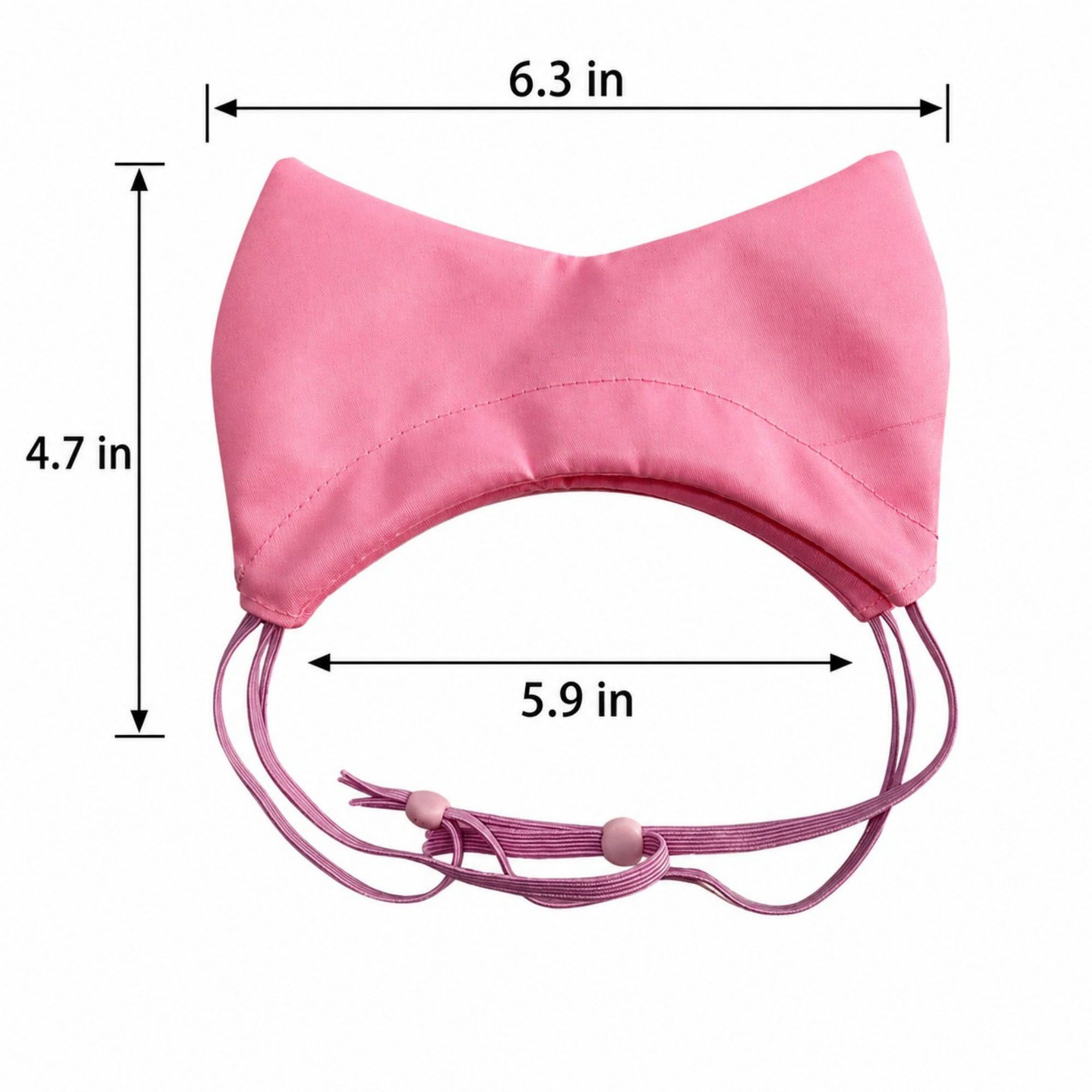 Cat Bathing Hood with Adjustable Drawstring Ear Cover