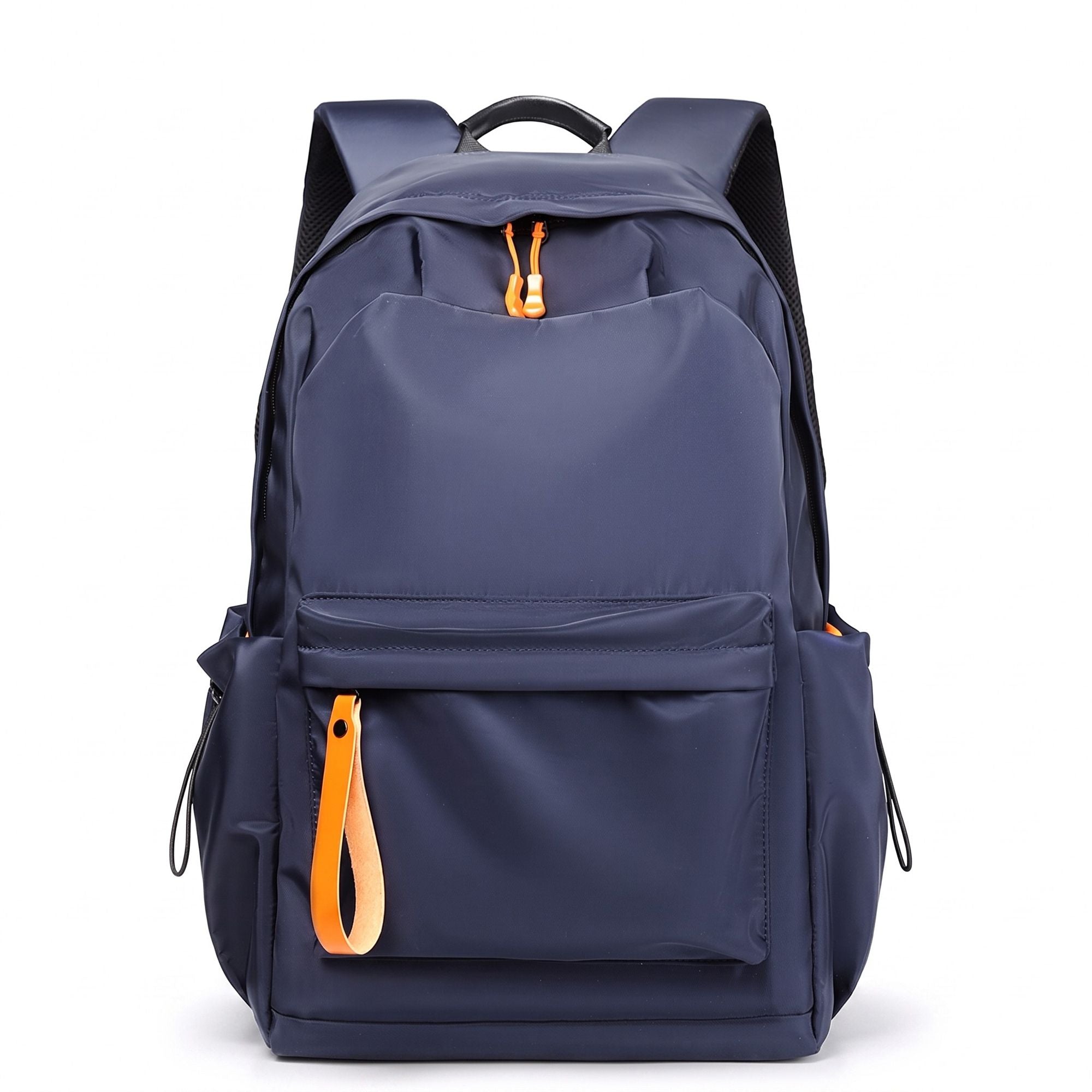 Everyday Backpack with Front Zip Pocket Side Pockets Adjustable Straps Top Hle