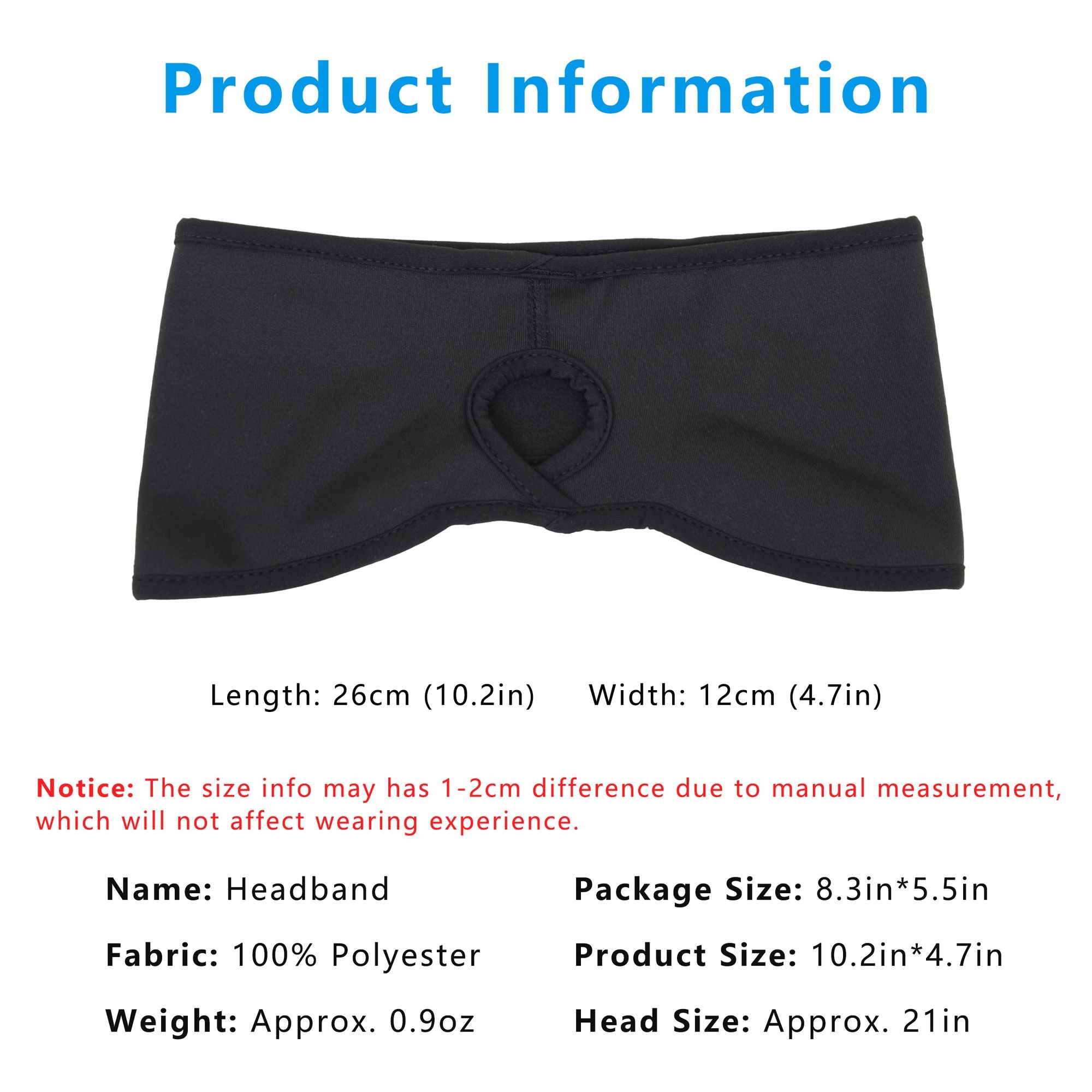 Anna-Kaci Women's Ponytail Headband Moisture-Wicking for Running Exercise Workouts Winter Ear Warmer