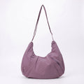 Soft Crescent Hobo Shoulder Bag with Adjustable Strap and Zipper Pockets