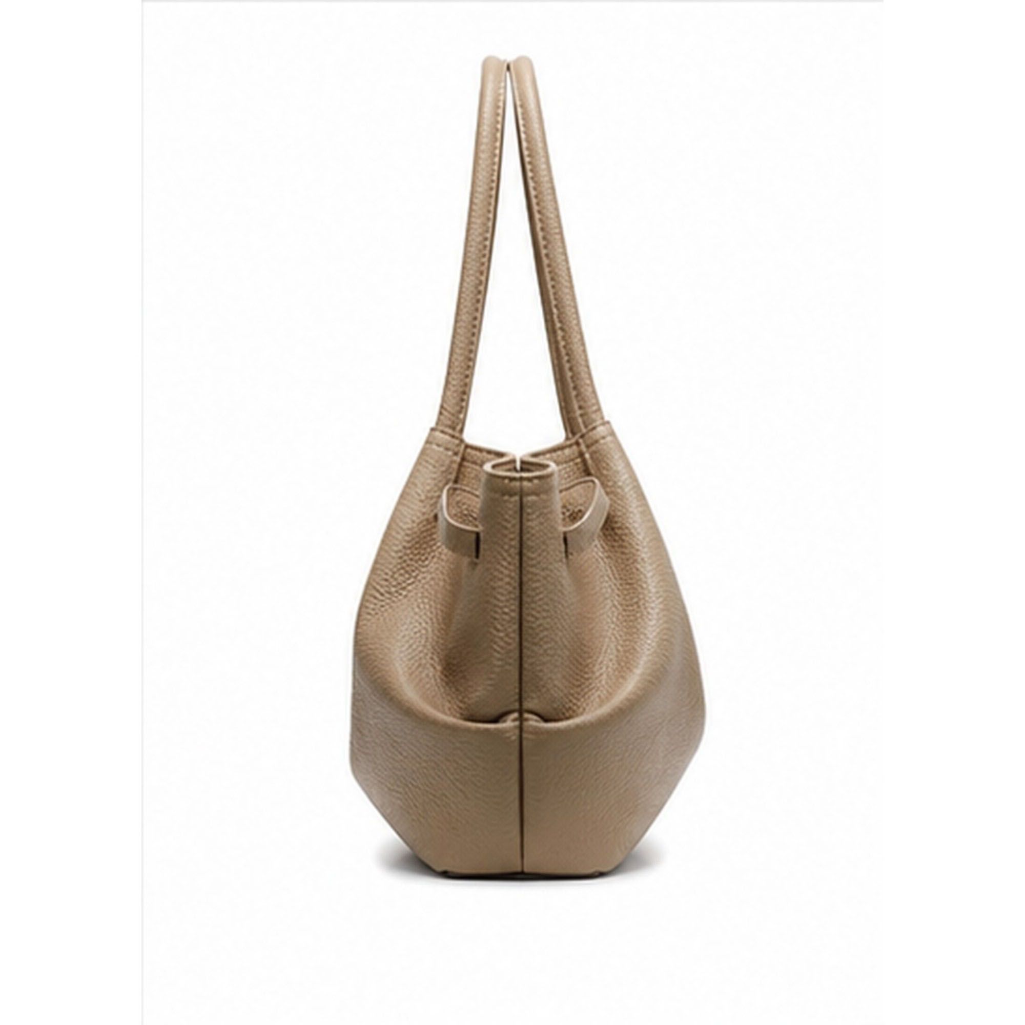 Large Capacity Pleated Shoulder Tote Bag