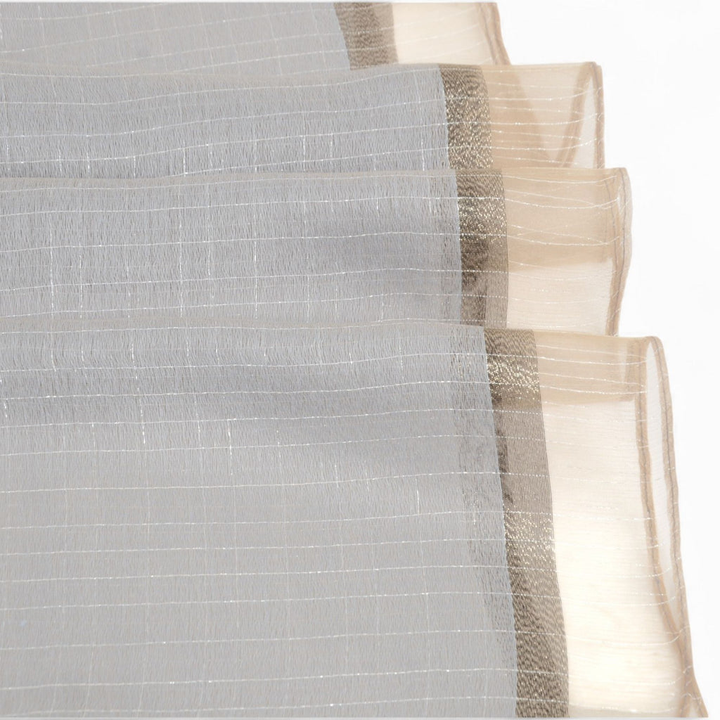 Anna-Kaci Women's Lightweight Sheer Scarf with Subtle Metallic Thread Detail Elegant Long Wrap Accessory