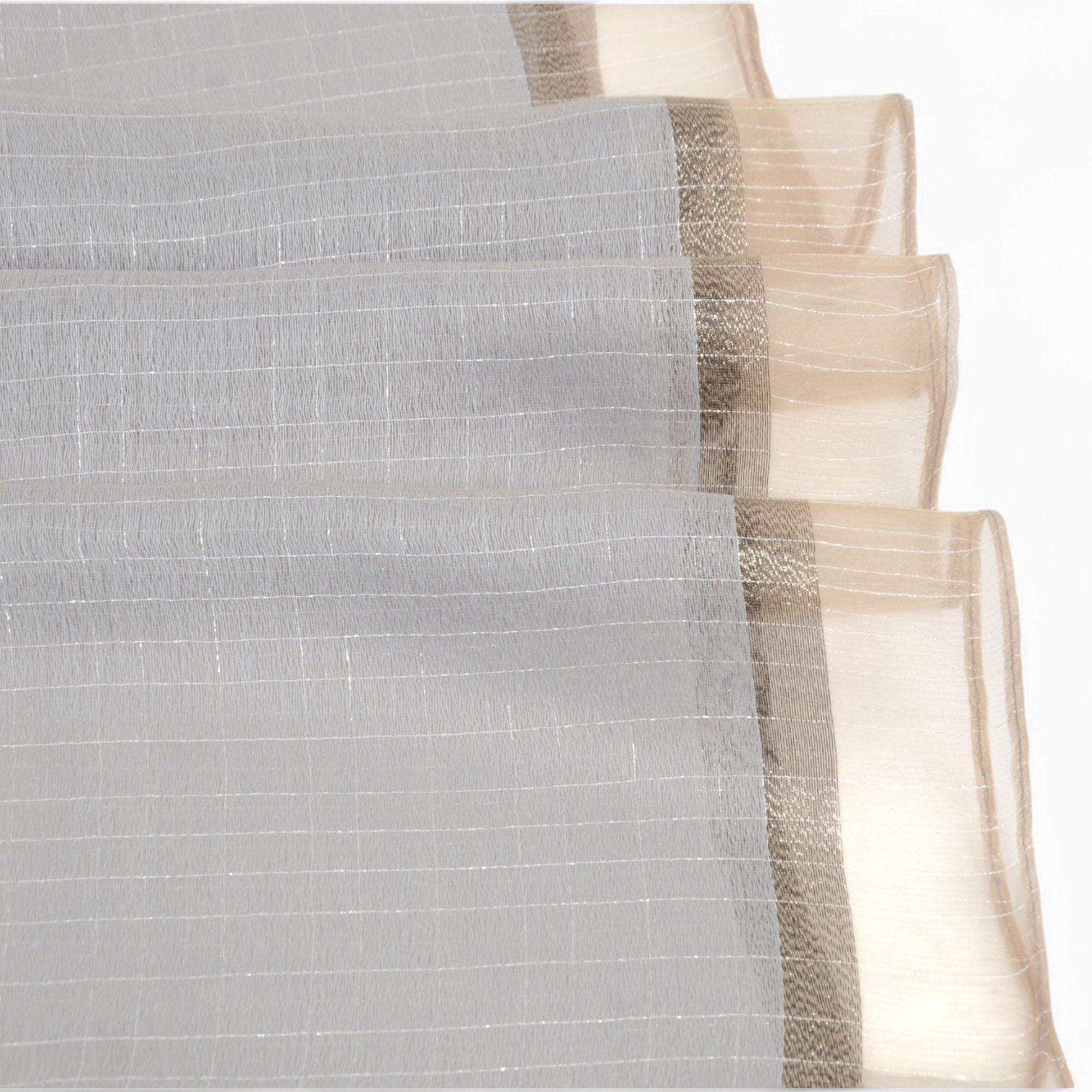 Anna-Kaci Women's Lightweight Sheer Scarf with Subtle Metallic Thread Detail Elegant Long Wrap Accessory
