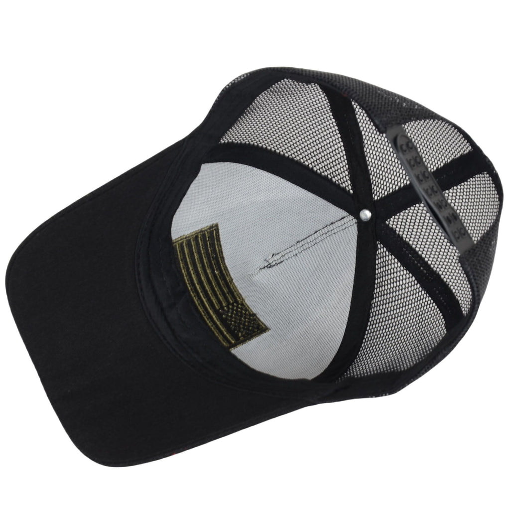 Alilang American Flag Trucker Hat Classic Embroidered Baseball Cap Mesh Adjustable Cap for Men Women