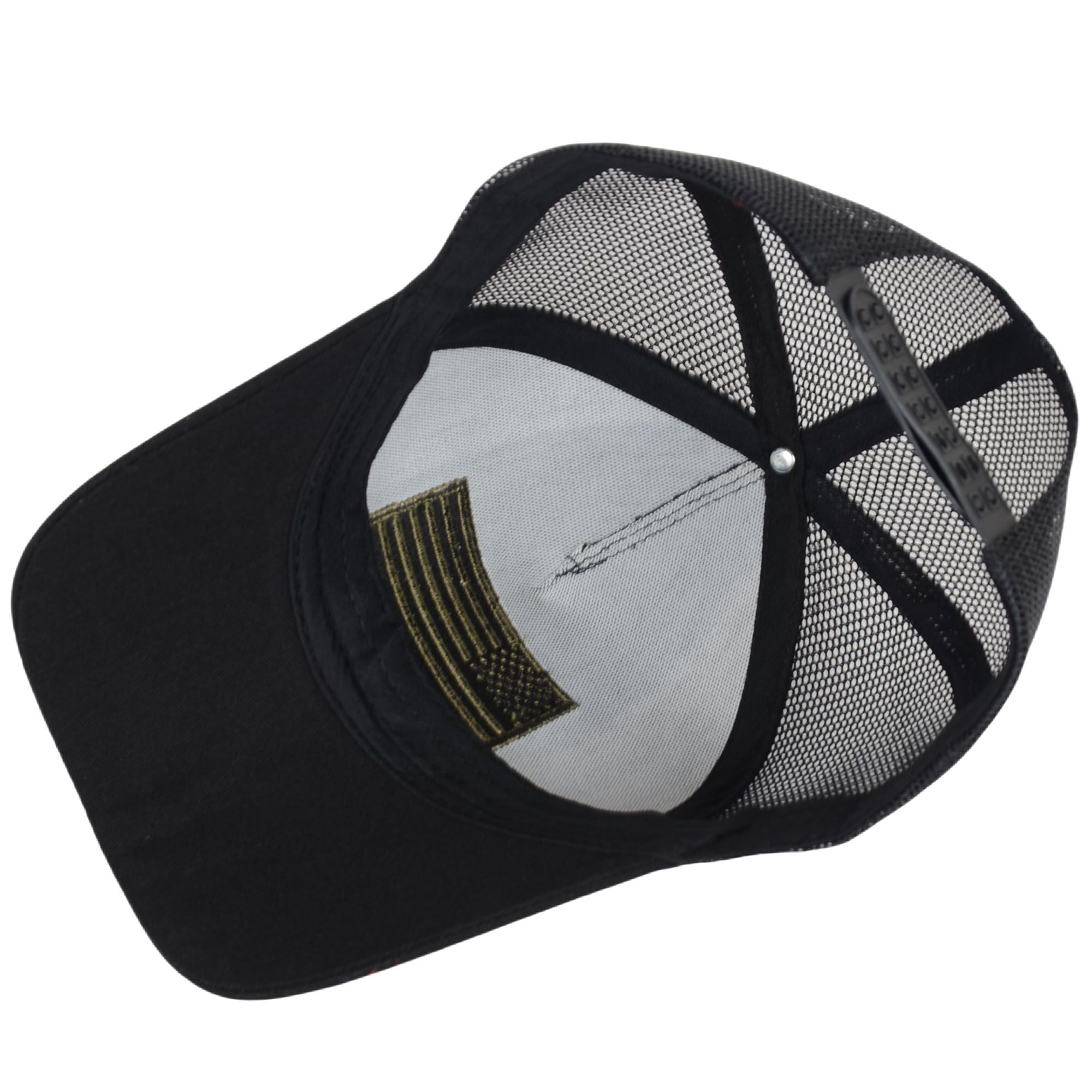 Alilang American Flag Trucker Hat Classic Embroidered Baseball Cap Mesh Adjustable Cap for Men Women