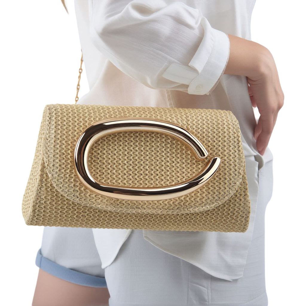 Clutch Bag with Magnetic Snap Closure