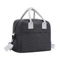 Insulated Lunch Tote Bag with Front Pocket and Adjustable Shoulder Strap