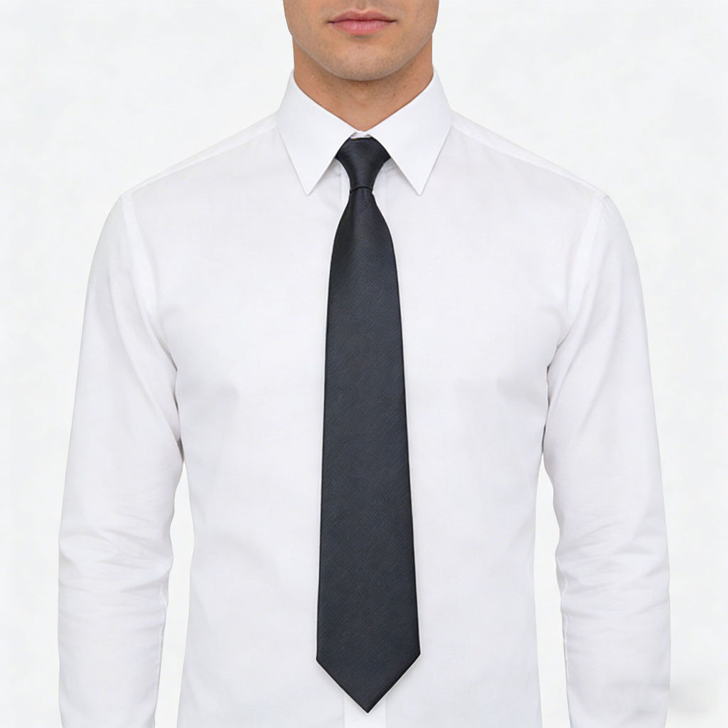 Anna-Kaci Men's Polyester Tie - Formal Necktie for Business, Weddings & Daily Professional Wear