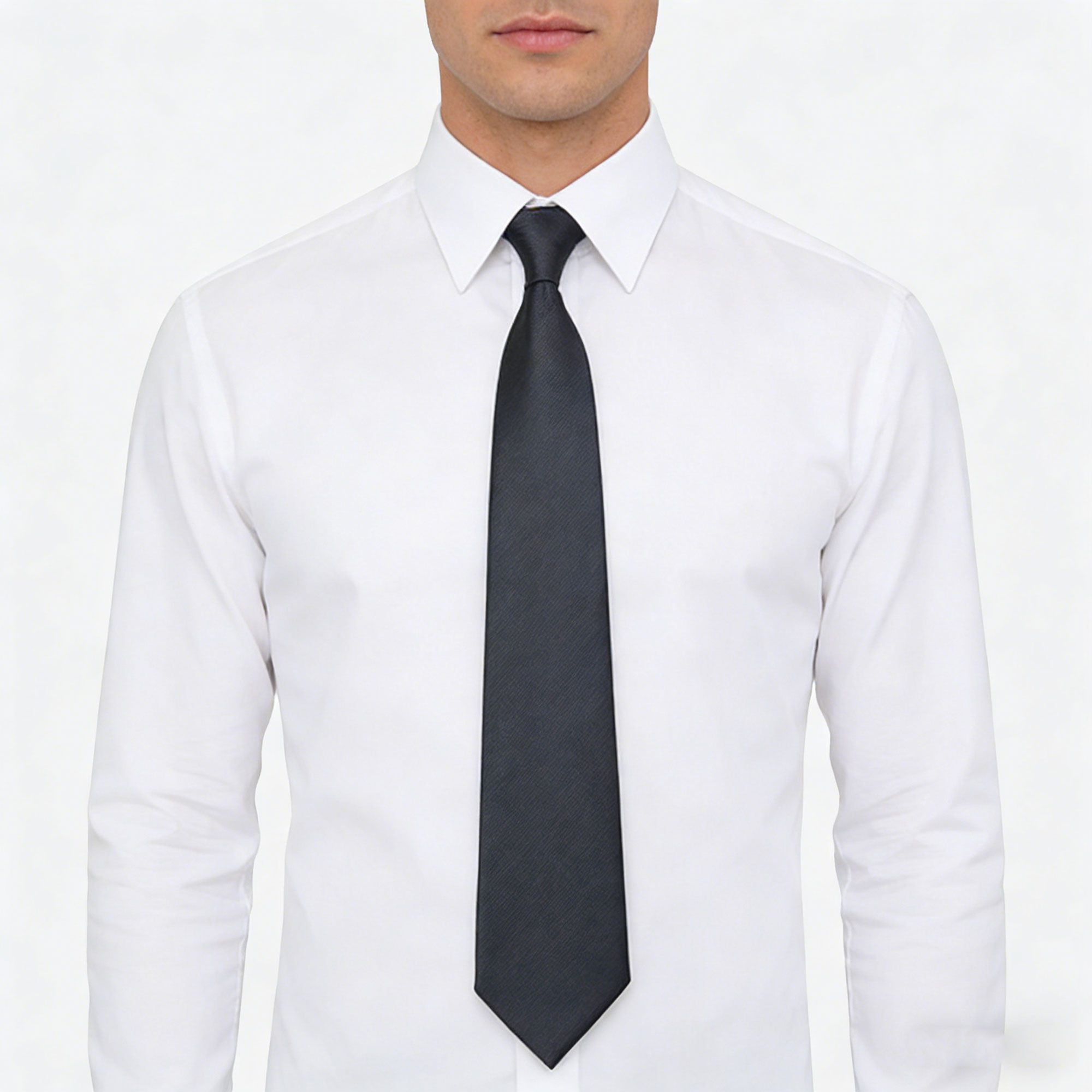 Anna-Kaci Men's Polyester Tie - Formal Necktie for Business, Weddings & Daily Professional Wear