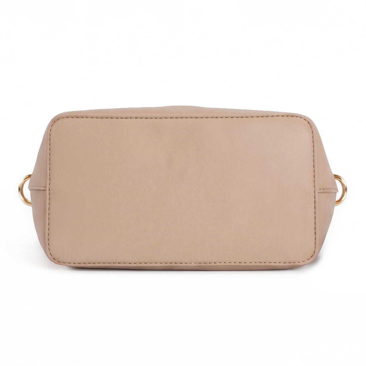 Bamboo Handle Satchel Bag with Detachable Shoulder Strap