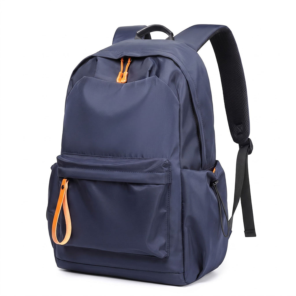 Everyday Backpack with Front Zip Pocket Side Pockets Adjustable Straps Top Hle