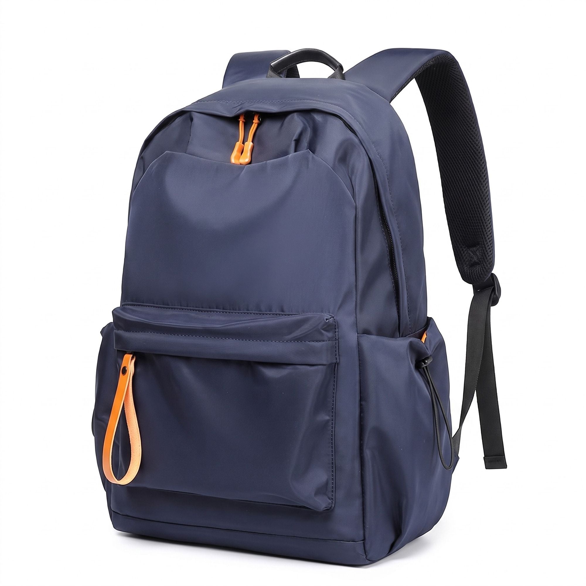 Everyday Backpack with Front Zip Pocket Side Pockets Adjustable Straps Top Hle