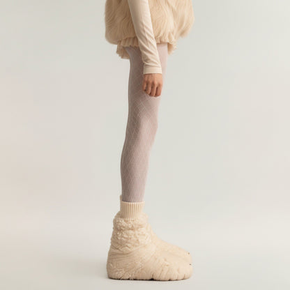 Anna-Kaci 2pcs Women's Sheer Full Length Tights with Diamond Mesh Pattern and Soft Stretch Fit for Stylish Textured Feminine Legwear