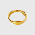 Women's Titanium Steel Irregular Band Ring - Hypoallergenic Durable Statement Ring