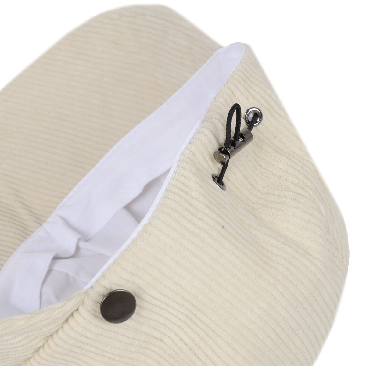 Corduroy Bucket Hat Wide Brim Adjustable Fit Casual Fall Winter Hat