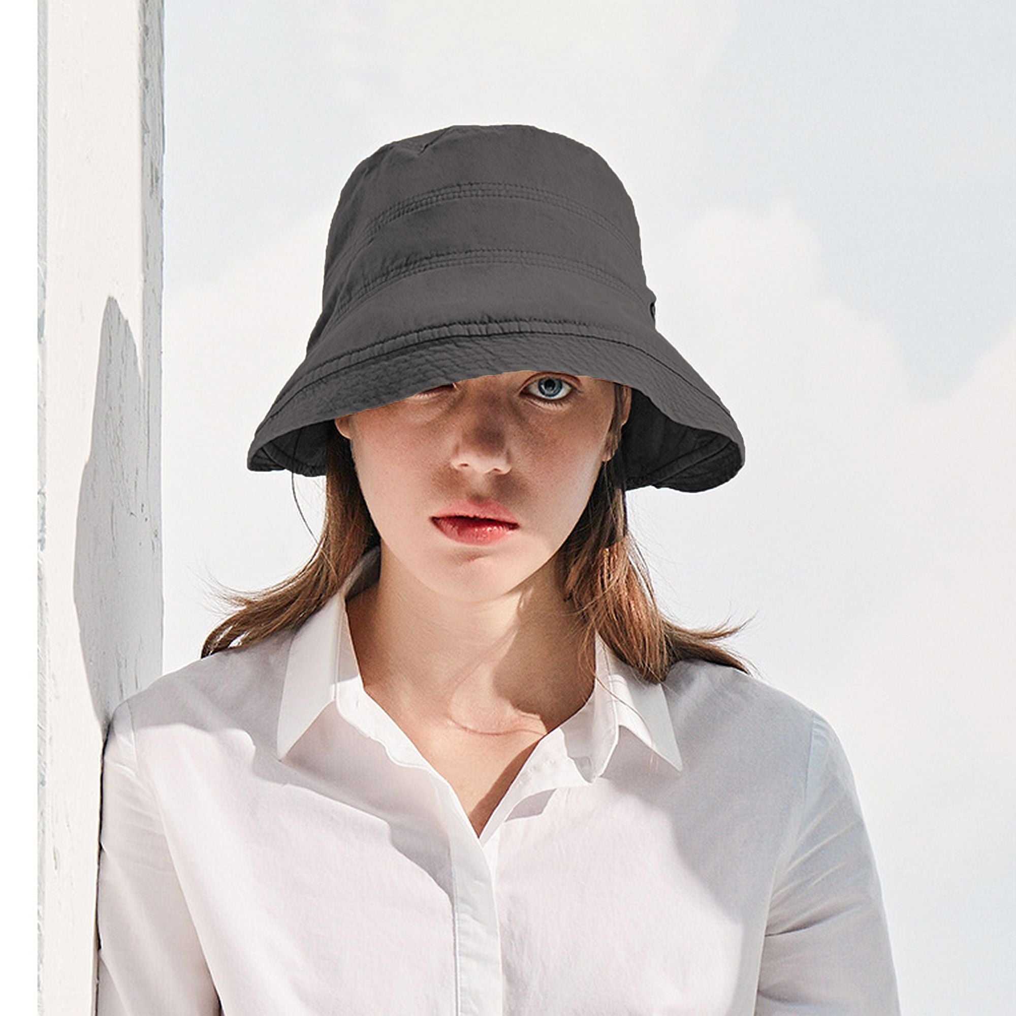 Anna-Kaci Women's Foldable Wide - Brim Bucket Sun Hat