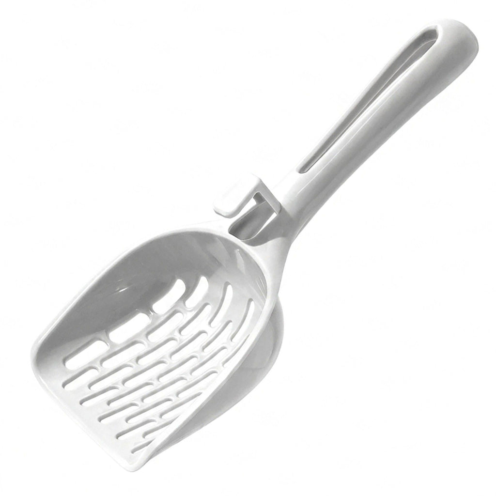 Plastic Cat Litter Scoop with Sifter Slots and Hanging Handle