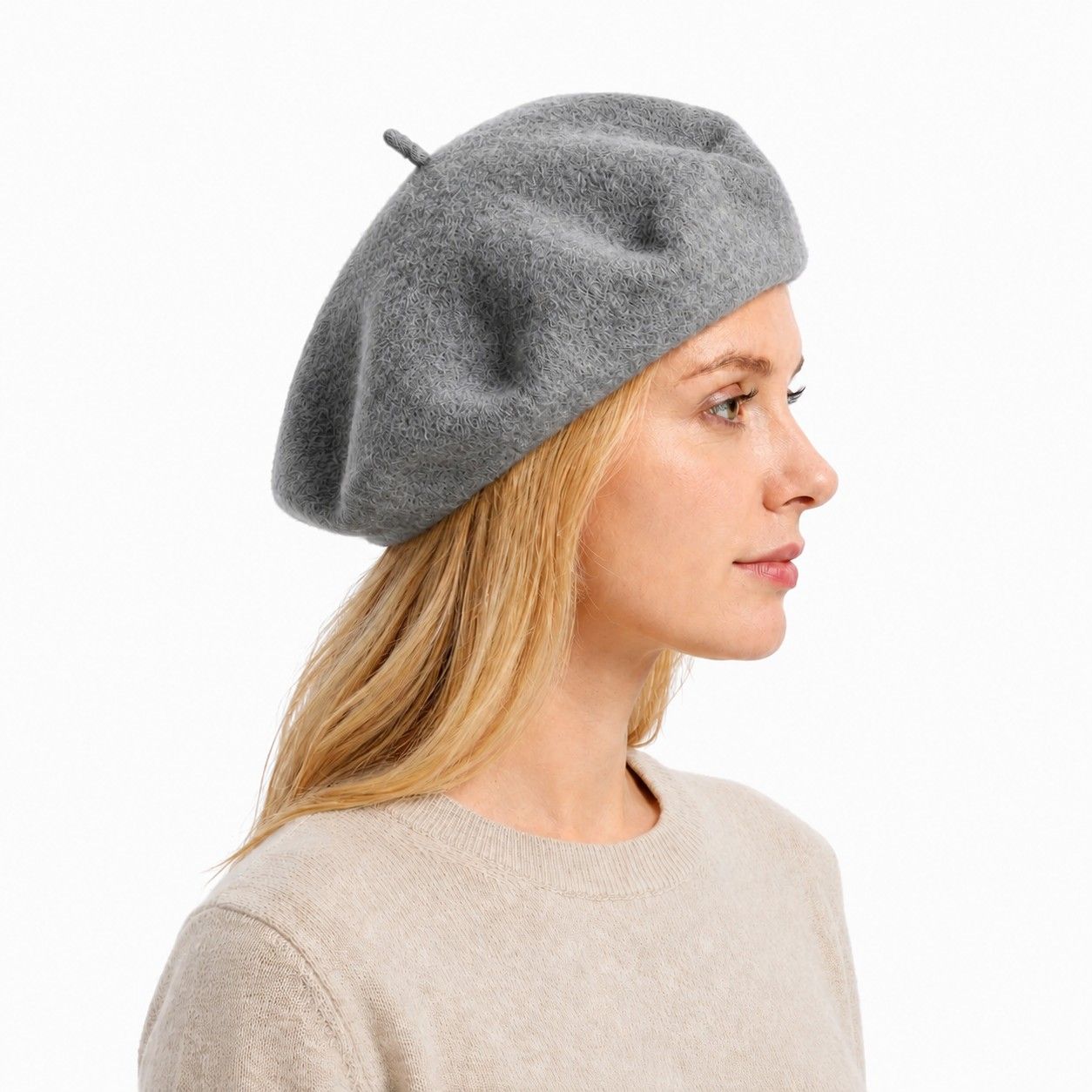 Wool Beret Hat Classic French Painter Cap Soft Felt Everyday Style