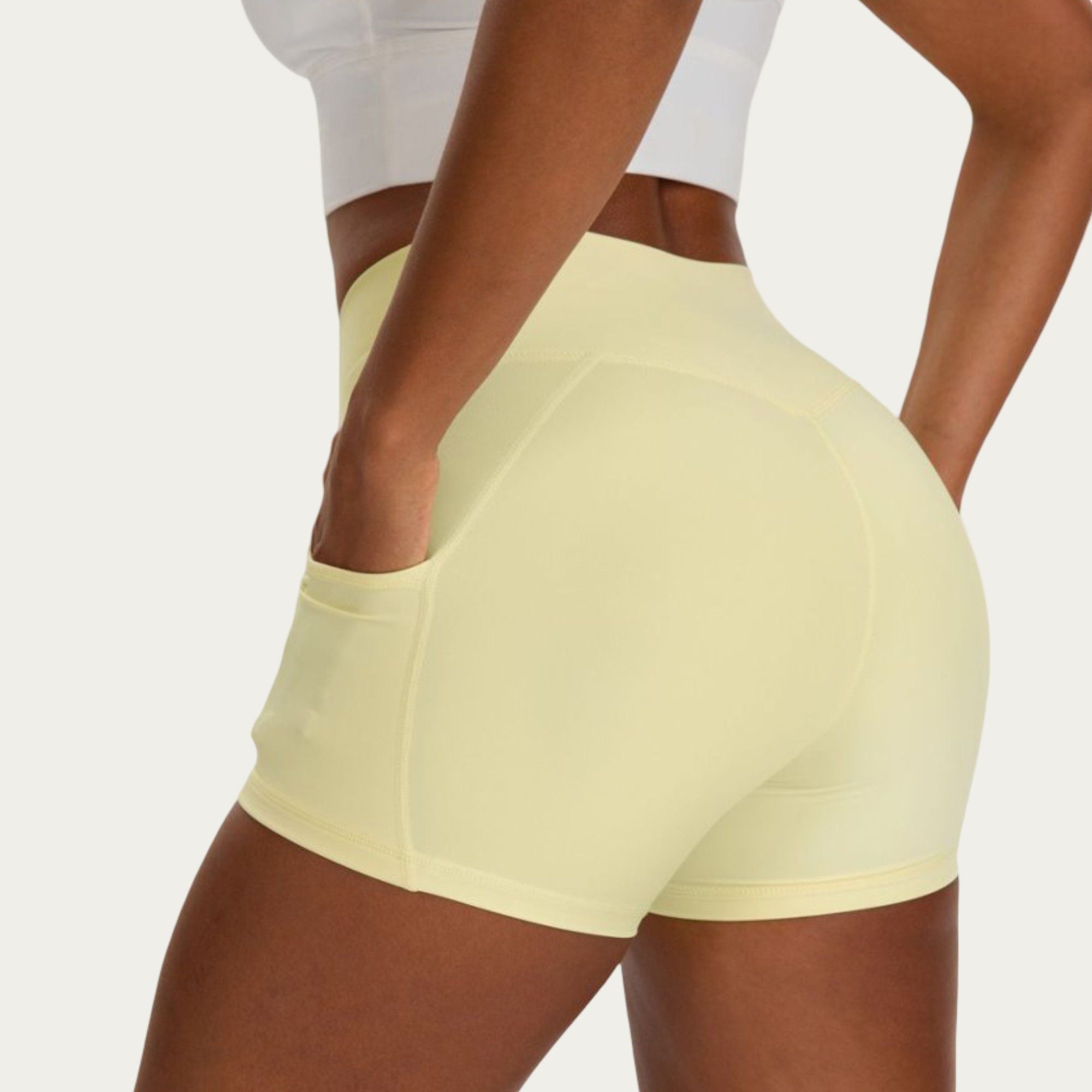 Anna-Kaci Active Women's High Waist Biker Shorts with Side Pockets and Smooth Stretch Fit