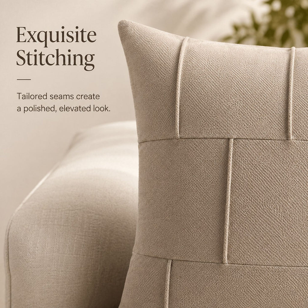 Textured Decorative Throw Pillow Cover Soft Accent Cushion Cover for Sofa Bed
