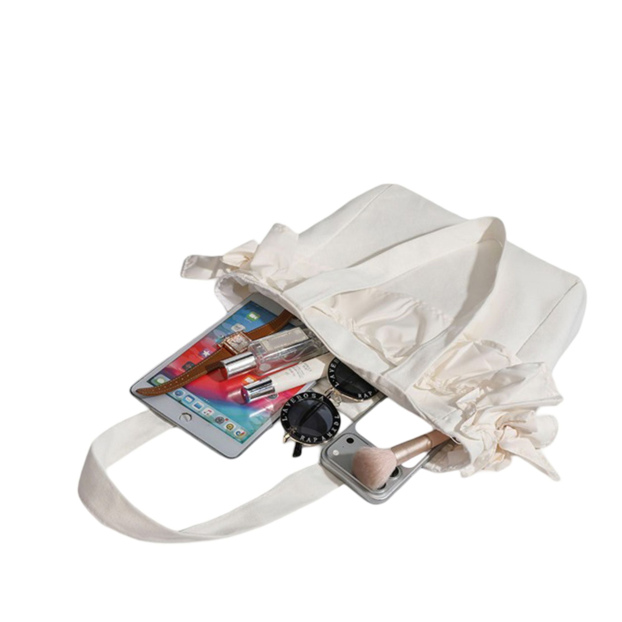 Ruffle Tote Bag for Women, Large Capacity Shoulder Bag for Work, Travel & Everyday Use