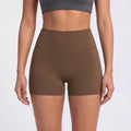 High Waist Workout Biker Shorts Wide Waistband Yoga Training Active Shorts