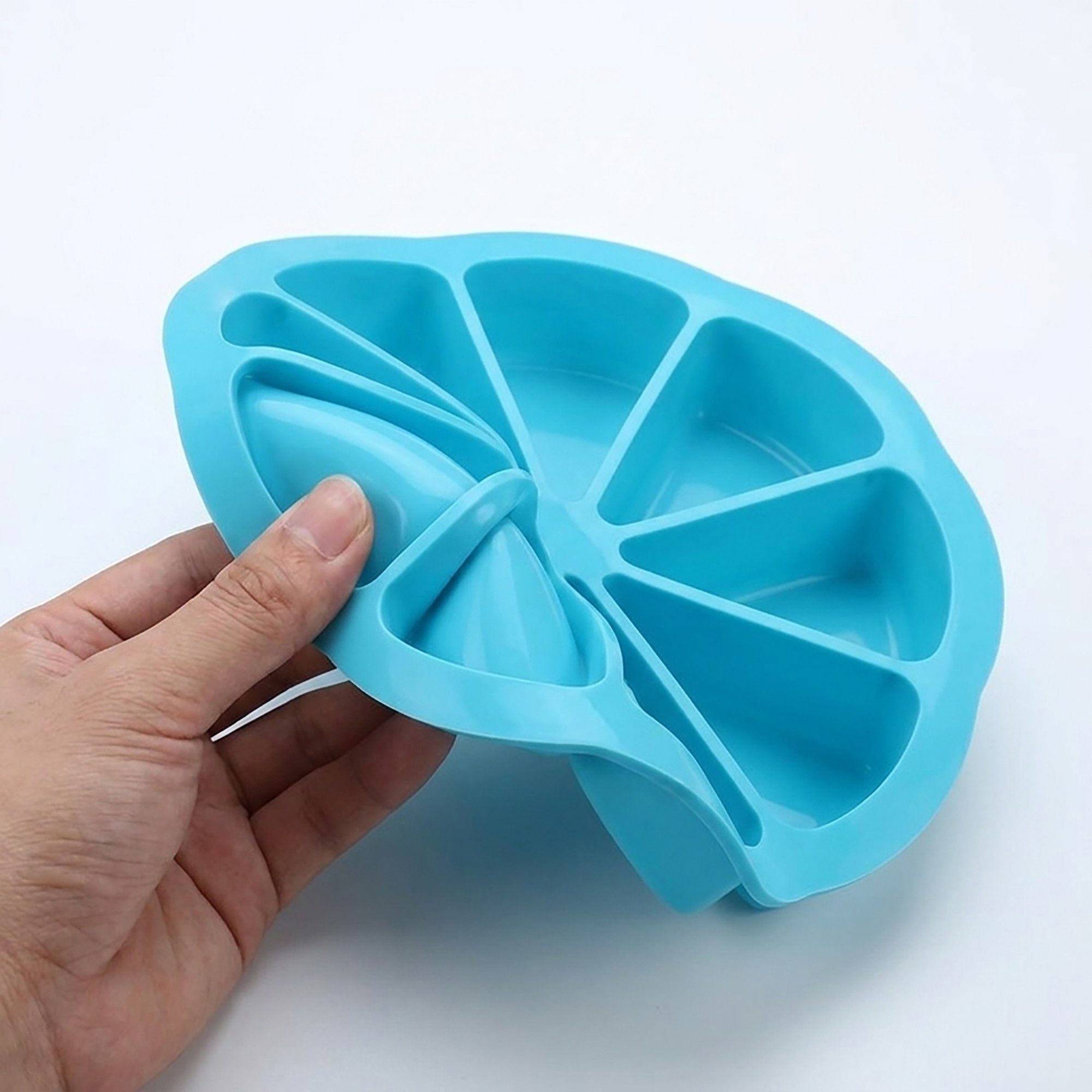 2-Piece Silicone Cake Slice Baking Mold with 8 Compartments