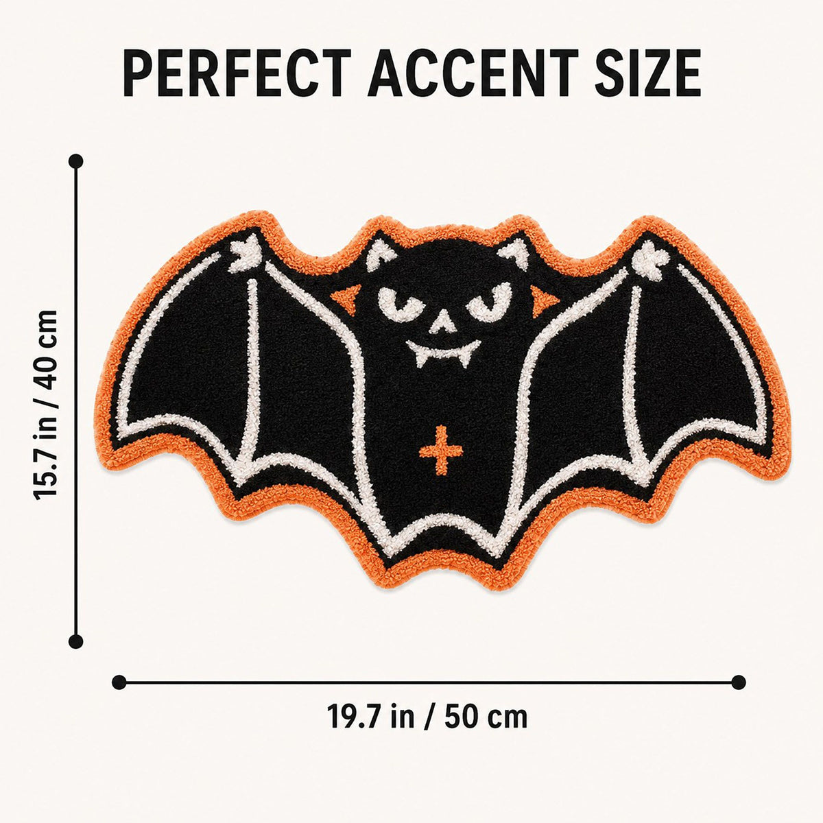 Halloween Shaped Bath Mat Soft Absorbent Nonslip Accent Rug