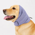 Adjustable Dog Ear Cover Head Wrap with Drawstring for Grooming, Noise Coverage and Cold Weather