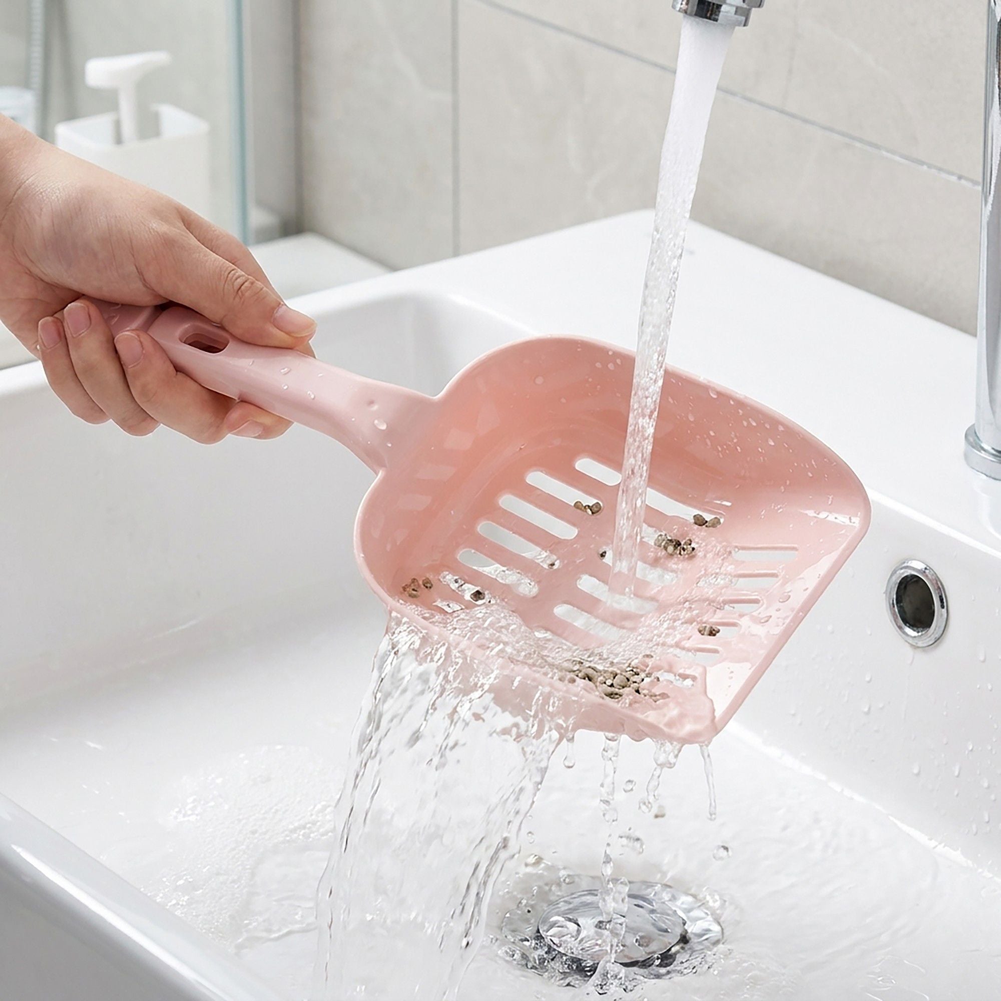 Cute Cat Litter Scoop - High-Capacity Sifter Shovel with Comfortable Handle