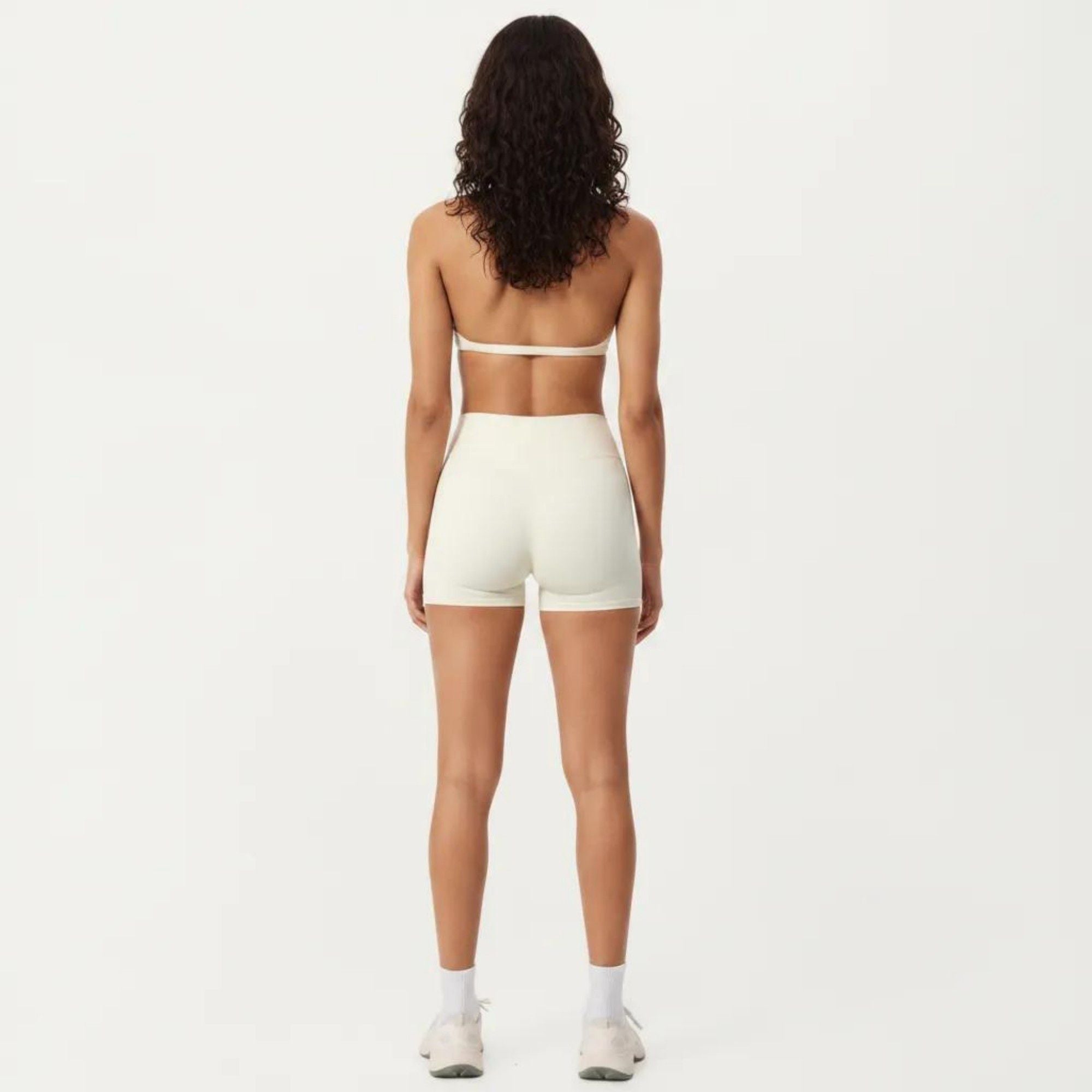 Anna-Kaci Active Women's Halter Sports Bra with V Neckline and Smooth Stretch Fit