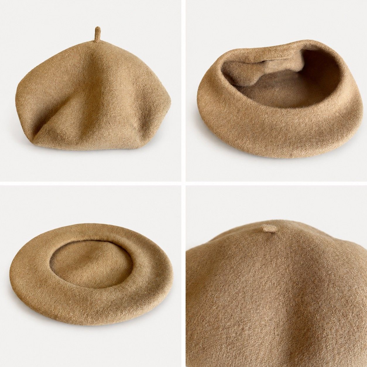 Wool Beret Hat Classic French Painter Cap Soft Felt Everyday Style