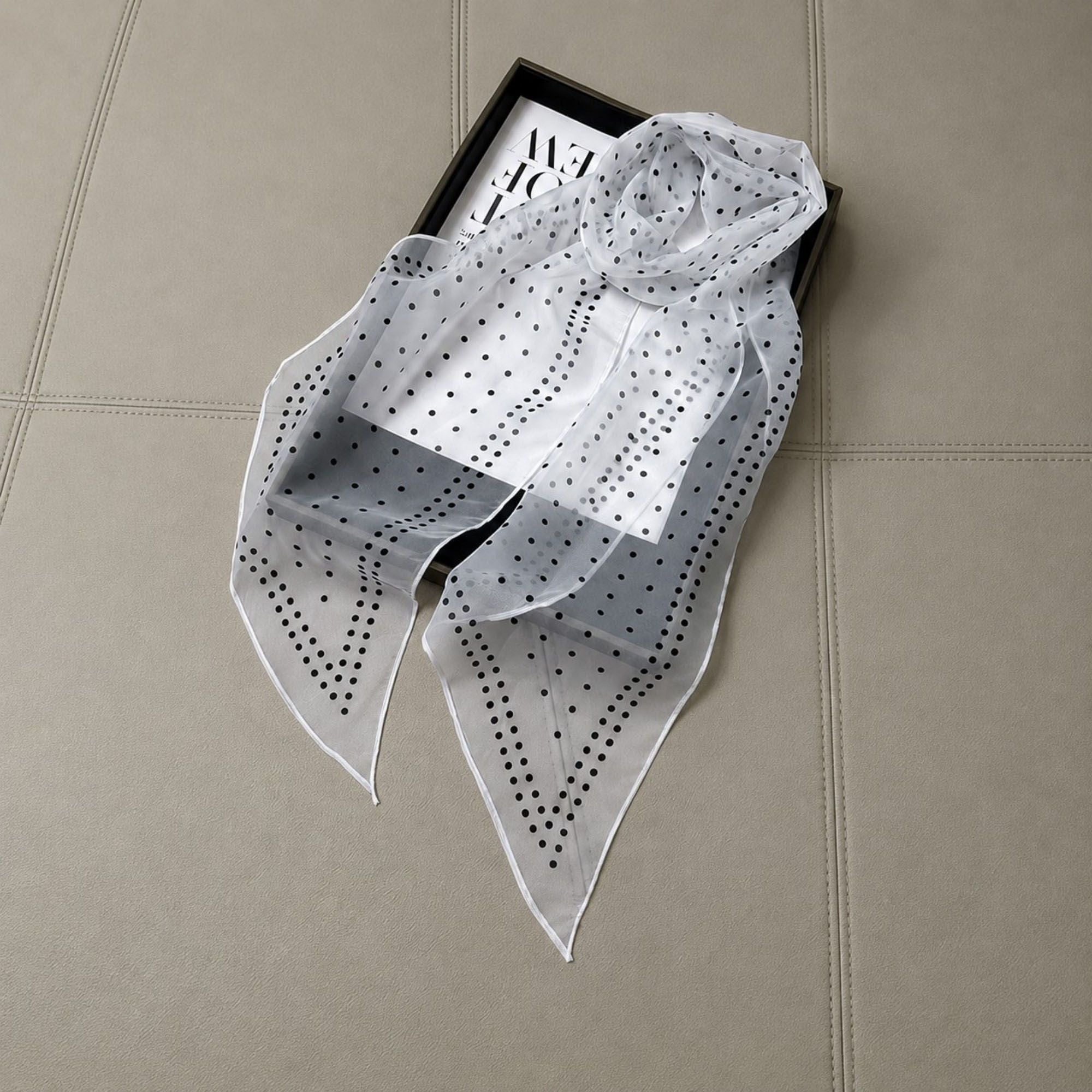 Lightweight Striped Sheer Long Scarf