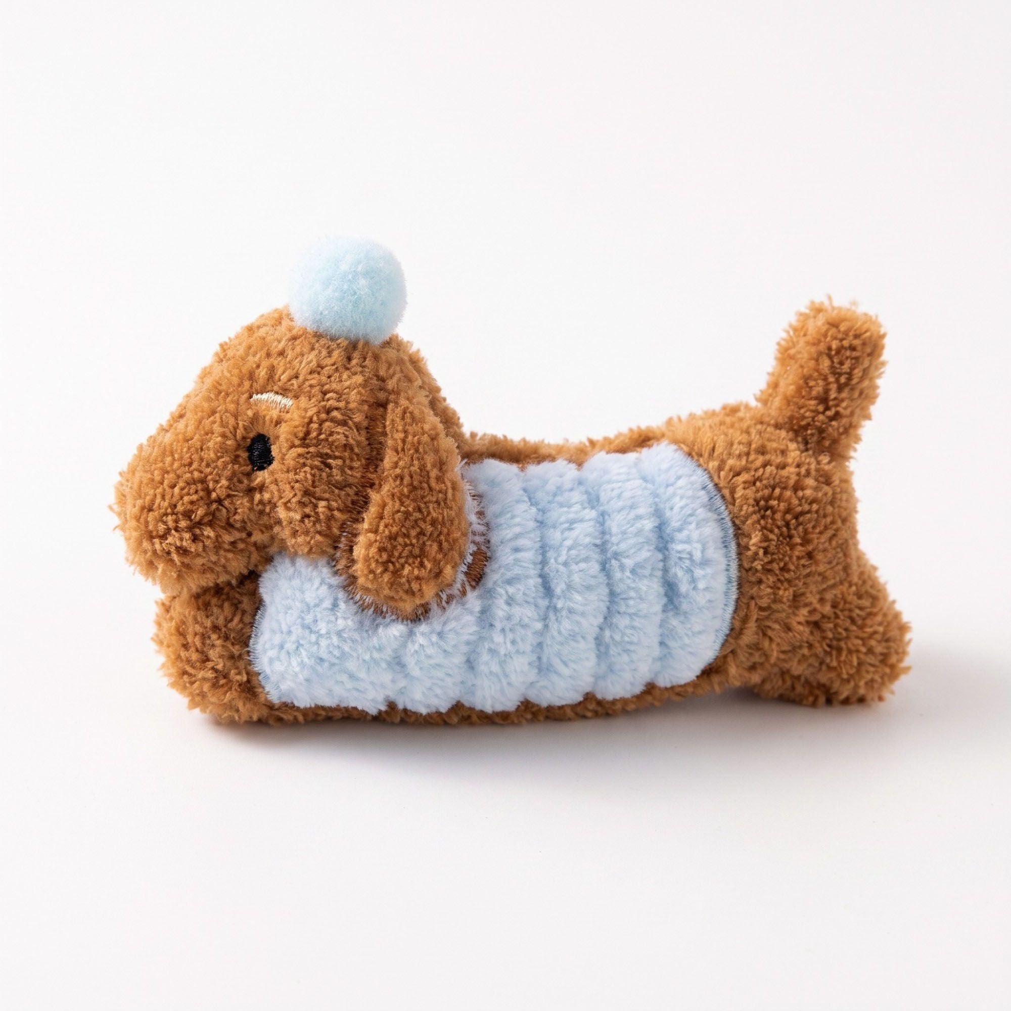 3pc Dachshund Plush Hair Clip Set Soft Dog Barrettes Cute Hair Accessories