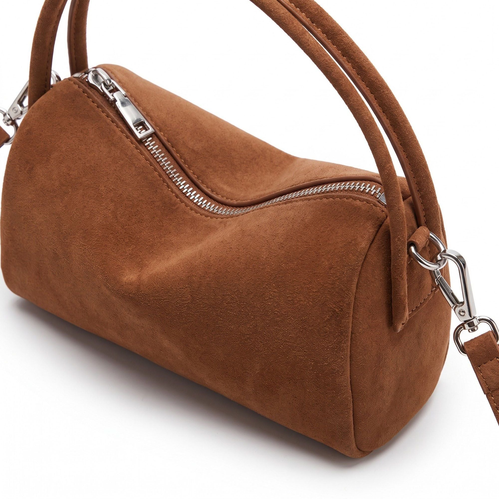 Structured Shoulder Bag with Dual Handles and Crossbody Strap 11.8x9.5x4in