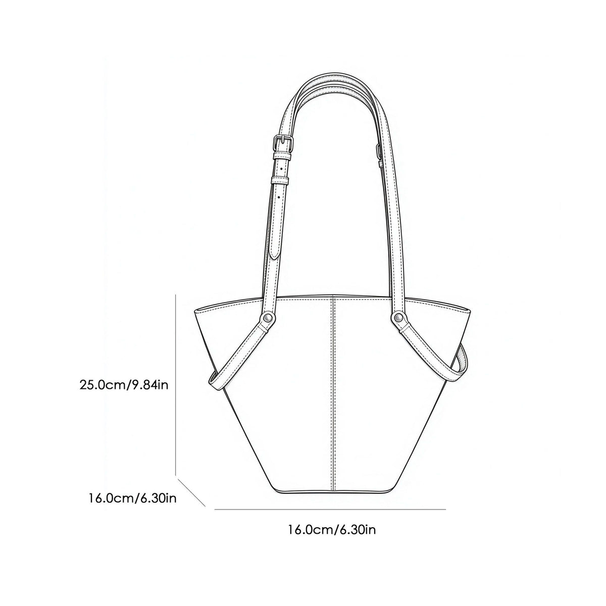 Structured Tote Shoulder Bag with Adjustable Straps and Interior Pockets