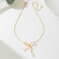 Women's Bow - Shaped Pendant Necklace