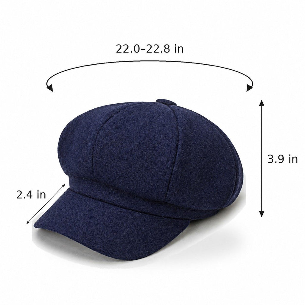 Classic Newsboy Cap Soft Textured Baker Boy Hat for Everyday Wear