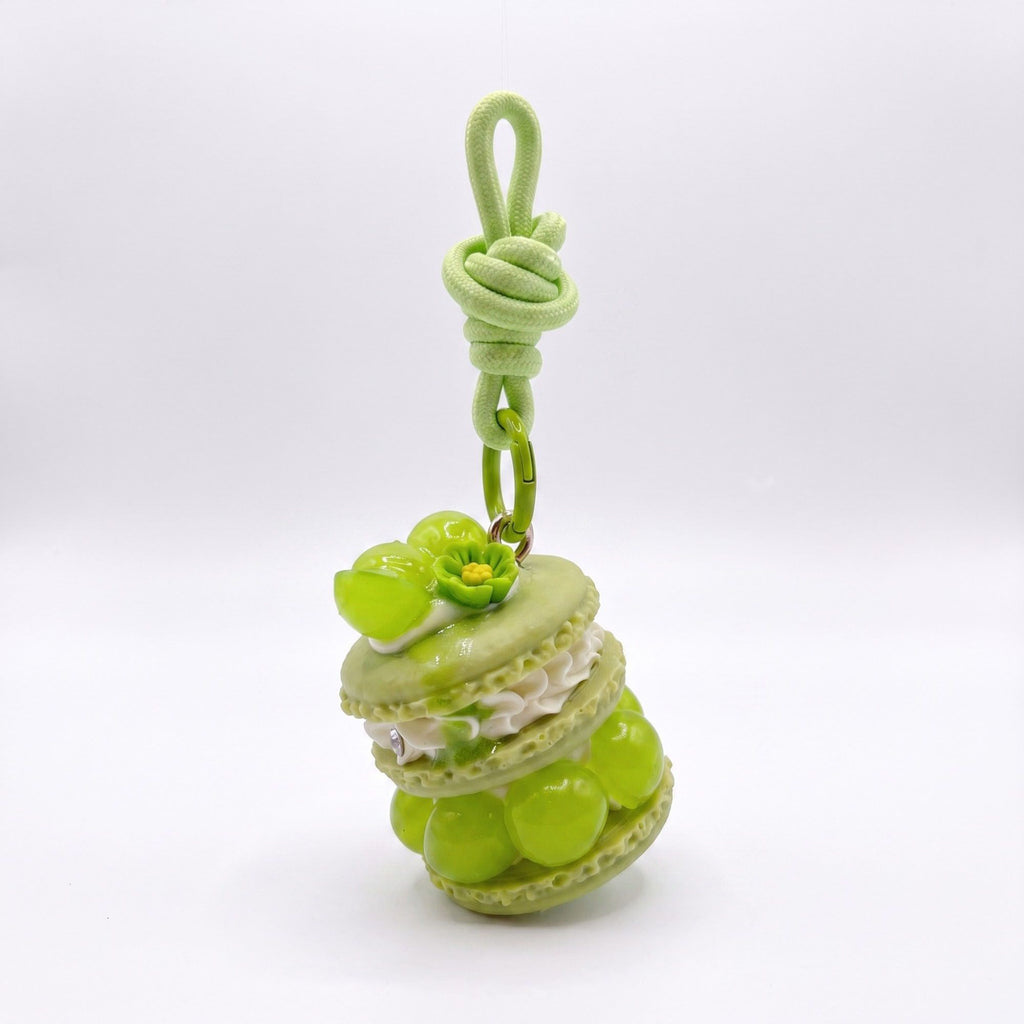 Bag Charm with Hanging Loop and Decorative Dessert Accent