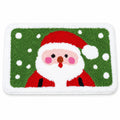Christmas Icon Tufted Bath Rug with Nonslip Backing 15.7 x 23.6 in