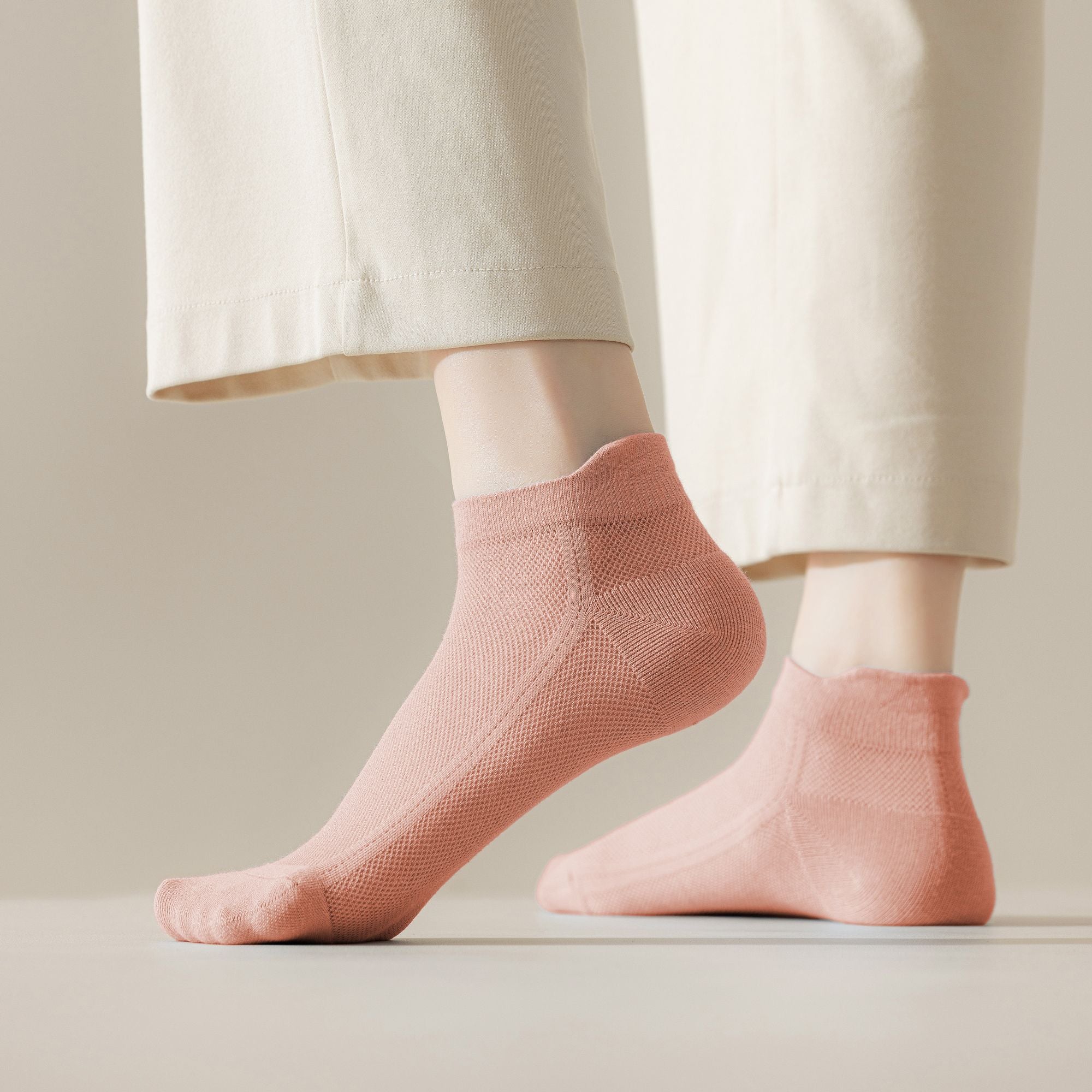 Anna-Kaci Women's No Show Socks Classic Thin Mesh Breathable 6pk