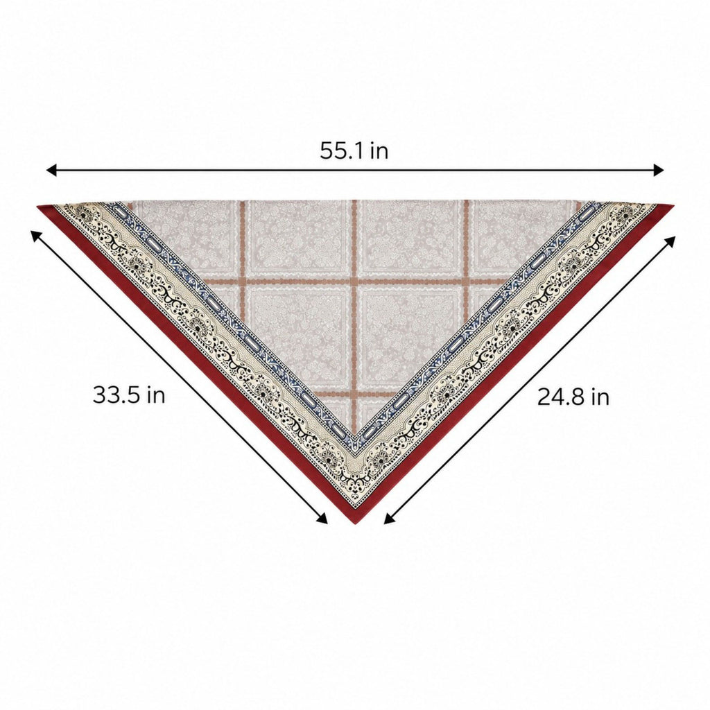 Paisley Floral Triangle Scarf Wrap Belt