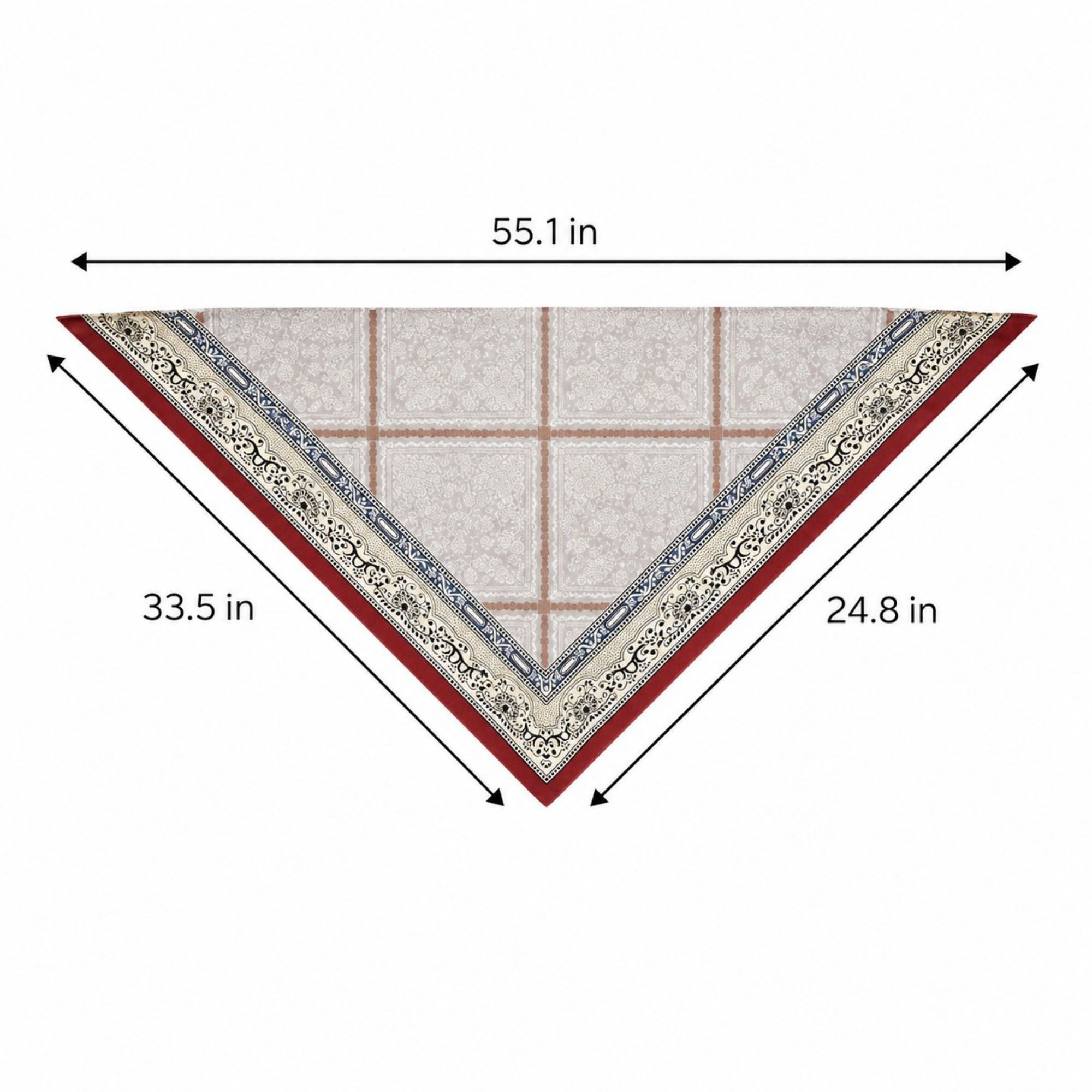 Paisley Floral Triangle Scarf Wrap Belt