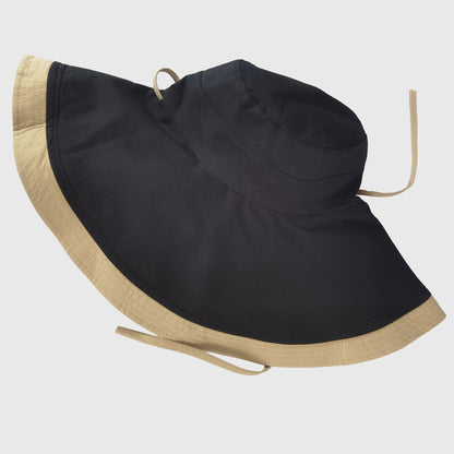 Anna-Kaci Women's Reversible Wide - Brim Sun Hat with Adjustable Chin Strap