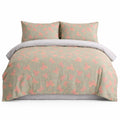 4-Piece Cotton Bedding Set with Butterfly Print Duvet Cover and Pillowcases